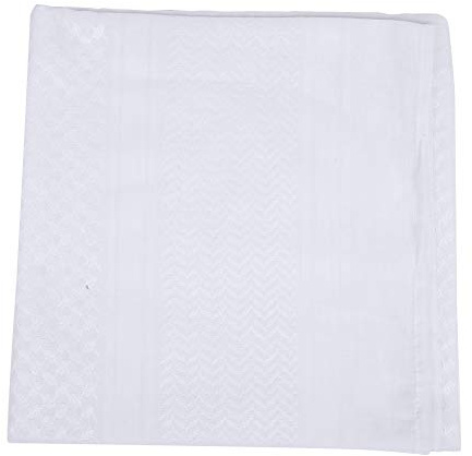 Muslimisches Kopftuch für Männer Klassisches nahöstliches Muster Arabische Kopfbedeckung Turban Muslimisches Stirnband Anzug Kopfbedeckung(35*19*6cm-weißes Quadrat)