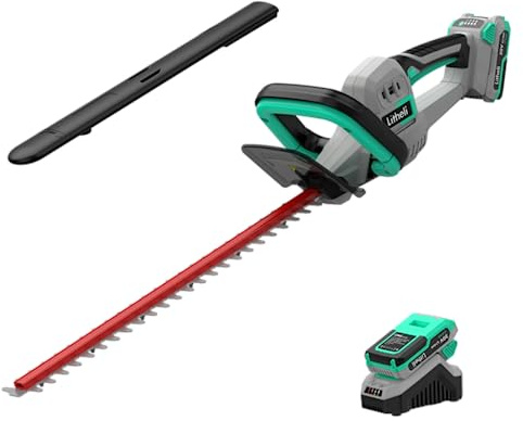 Litheli 20V Cordless Hedge Trimmer 20 Inch, Power Hedge Trimmer for Bush & Shrub Cutting, Trimming, Pruning, with 2.0Ah Battery and Charger Included