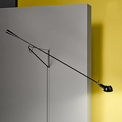 LED Industrie Wandlampe Innen, Langer Arm Wandleuchte Mit Schalter, Retro Verstellbar Schwenkbar Flexible Nachttischlampe, E27 Schlafzimmer Leseleuchte, Für Wohnzimmer Bar Schlafzimmer Büro (A,205CM)