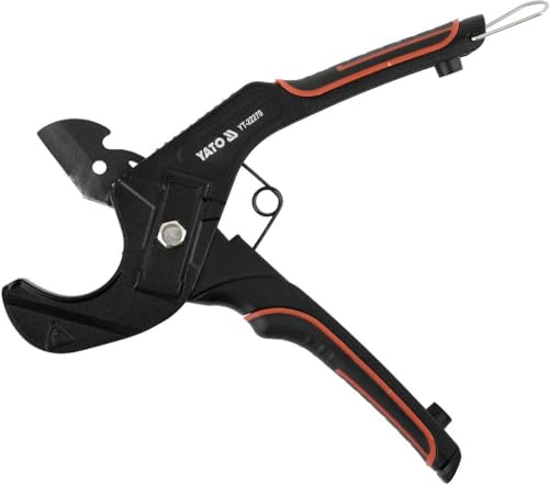 Cortatubos profesional para tubos de plástico, alicates de corte para tubos de PVC, PE, poliuretano, PP, PEX, PPR/PPE (36 mm)