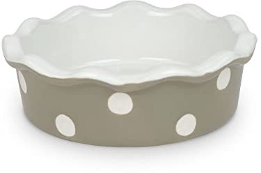 Nada Home Tortiera in ceramica piccola Isabelle Rose in pois per dolci Ø 12cm h 4cm 5029