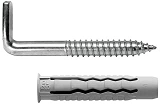 MAURER Kit Sanitario Alcayata Con Taco Ø 14 x 70 mm. Fijación Calentadores/Termos De Agua