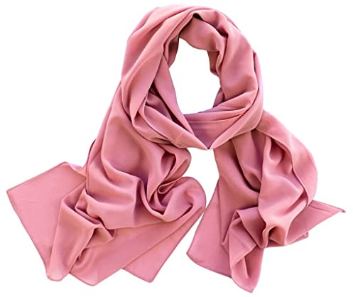 DOLCE ABBRACCIO by RiemTEX Damen Schal Tuch Stola elegante Schals und Tücher Verona aus Chiffon (Zyklame)