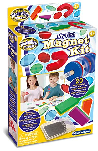 Brainstorm Toys My First Magnet Kit - 20-teiliges buntes Set, STEM Pädagogisches Magnet Wissenschaftsspielzeug, perfekt für Junge Wissenschaftler und Entdecker