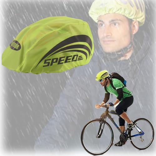 Cutiolly Regenschutz für Fahrradhelm,Wasserfester Helmüberzug,Wasserdichter Regenhaube Fahrradhelm,Fahrrad Helm Regenüberzug,Reflektierende Helmüberzug Regenhaube für Ausflüge Reisen und Fahrten