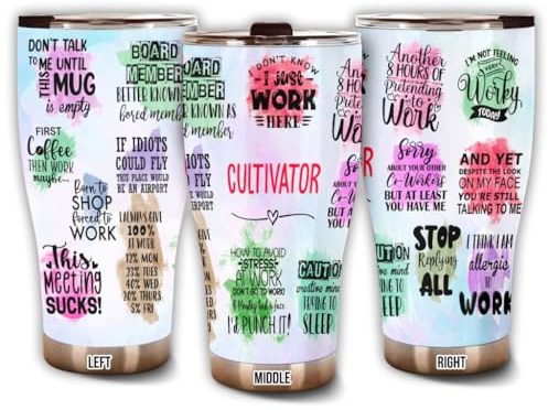 MEDROC Thank You Cultivator Tumbler Stainless Steel 30oz, Coworkers Appreciation Gifts for Women Men, Funny Office Work Employees Staffs Driking Coffee Cup For Birthday Christmas