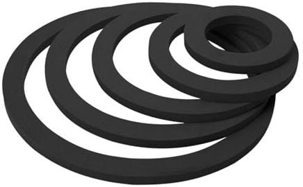 Milageto Aquarium Floating Plant Rings, Keep Food Plants in Place, 5 Sizes, Black