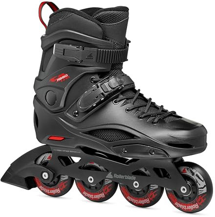 Rollerblade Rb 80, Color: Black/Red, Size: 7 (07400500741-7)