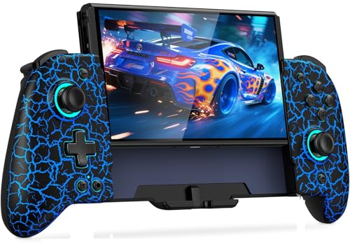 Gammeefy Switch Controller witch Travel Case for Nintendo Switch/OLED, (No Drift, No Deadzone) Hall Effect Joystick Wireless Switch Controller With 9 Lights Color