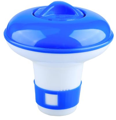 GroveEss Distributeur de chlore de piscine, distributeur de comprimés de chlore de 12,7 cm avec aérations réglables, flotteur de comprimés de granulés pour spa, jacuzzi, piscine, parc aquatique
