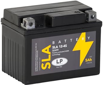LANDPORT Batterie 12V 5Ah SLA 12-4S kompatibel mit Adly Jet 50 Silver Fox