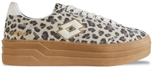 Lotto STACKY AN Donna Sneaker, Leo/Offwhite, 37 EU, Leo Bianco Sporco, 37 EU