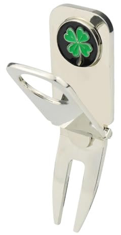 Birtern Pitchgabel Reparatur Werkzeug - Golf Grün Reparatur Werkzeug - Zigarettenhalter für Golfwagen, Golf Pitchgabel und Ballmarker, Golf Zubehör Werkzeug