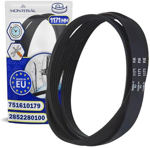 Washing Machine Belt 1171 mm J5 with Original Code 2466300203 for Beko 751610179 for Smeg - MADE IN FRANCE - Warranty 10 Years - MONTERAL