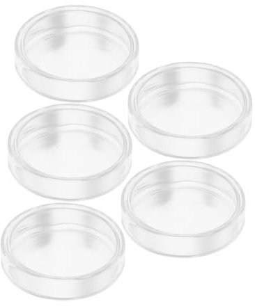 VINTORKY 5stücke Teiliges Transparente Petrischalen Aus Hochborosilikat Glas Professionelle Runde Zellkulturplatten Stapelbar Bruchsicher Für Wissenschaftliche Labore Und Schulversuche