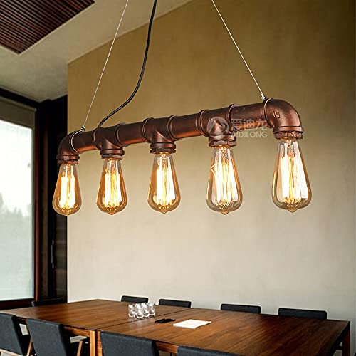 Lampade a Sospensione a Vapore a cammiste in Metallo Tubo di Acqua in Metallo a Sospensione Rustica Lampadina retrò retrò lampadari retrò Sospensione Dispositivo Lantern sotterranee Il Negozio di