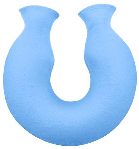 Reusable U-Shaped Hot Water Bottle with Soft Fabric Exterior – Neck and Shoulder Heat Pack for Women and Men, Reusable Warm Water Bottle for Home, Office and Winter Comfort