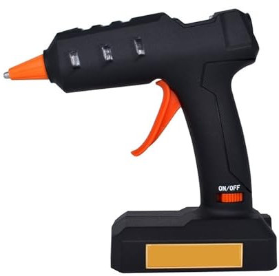 Pistola de Pegamento Caliente inalámbrica de 50 W con batería, Ideal para Bricolaje, Reparaciones, uniones y Manualidades (Juego de 1)