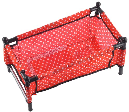 Lawnrden Baby Dolls Berce, lit de poupée Pliable pour Babys, Amovible Babys Doll Play Play berce