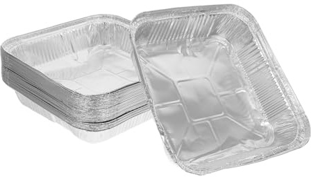 LABRIMP 30pièces Barquettes Aluminium Jetables Pour Cuisson Moules à Pain Et Pâtisserie Plats Polyvalents Pour Tartes Quiches Utilisation Domestique Et Friteuse à Air