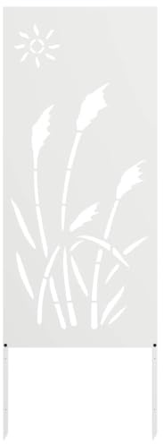 vidaXL Garten Sichtschutz-Leinwand Weiß 50 x 140 cm