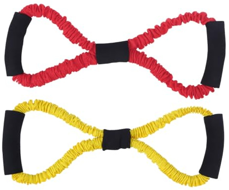 HEMOTON Chest Expander Widerstandsband Trainingsgerät mit Griffen für Muskelaufbau Zuhause Fitness Übung für Männer und Frauen Elastisches Zugseil zur Kräftigung von Armen Schultern
