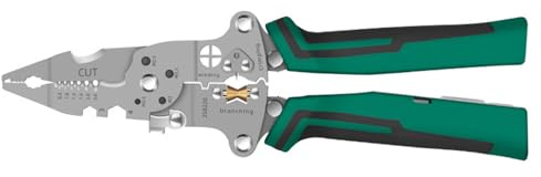 Professionelle Test-Abisolierzange mit Drehfunktion für 0,8–2,6 mm Kabel, ergonomischer Griff für den privaten und industriellen Gebrauch, Mehrzweck-Elektriker-Zange