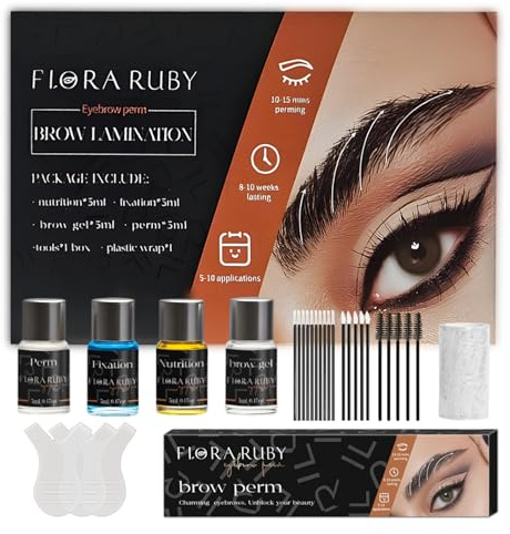 Kit professionnel Brow Lift Usage domestique,Laminage des cils facile à utiliser,Laminage des sourcils pour un aspect naturel, idéal pour les débutants et les experts