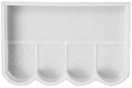 TIDTALEO Molde de Valla de Plástico Pp Reutilizable y Lavable para Hormigón, Adecuado para Terrazas y Bordes de Jardín