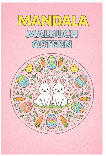 Mandala Malbuch Ostern: 50 Frühlings- und Oster-Mandalas mit Hasen, Ostereiern, Blumen und Naturmotiven zum Ausmalen für Kinder, Jugendliche und Erwachsene
