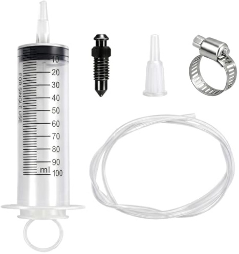 EujRcf 5 Piece Motorcycle Brake Bleeding Kit, Motorbike Brake Bleeding Kit