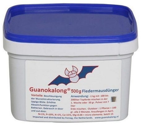 Fertilizante en Granulado / Guano de Murciélago Guanokalong (500g)