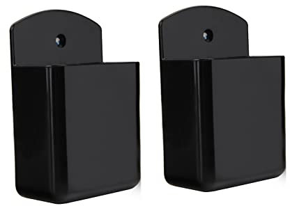 KYIEN 2 Stück Selbstklebende Tv Klimaanlagen Fernbedienungshalterung Schwarz Wand Fernbedienungs Aufbewahrungsbox Büro Schreibwaren Aufbewahrungsbox