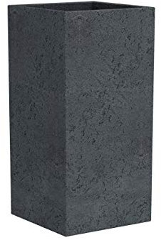 Scheurich Pflanzsäule C-Cube High H48 cm schwarz