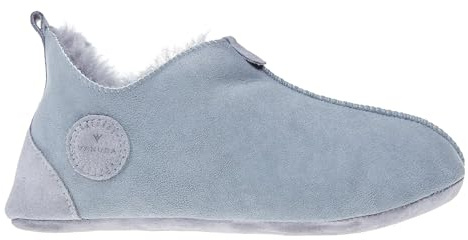 Vanuba Handgemacht Lammfell Hausschuhe Damen Winter Oxford Warme Hausschuhe Geschlossen - Pantoffeln Damen - Hüttenschuhe
