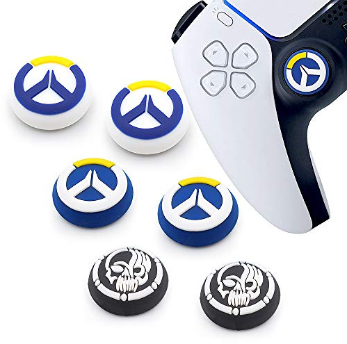 Joystick-Kappen, Silikon-Gummi, Daumen-Griffkappen, Ersatz für PS5, PS4, PS3, Xbox 360, Xbox One X, Elite S, Controller, 6 Stück