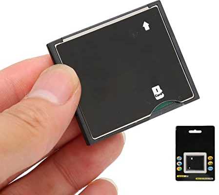 Yunseity TF Speicherkarte auf Compact Flash CF Kartenleser Adapter, SDXC CF auf CF Typ 1 Speicherkartenadapter, für, Hochgeschwindigkeitskamera(Schwarz)
