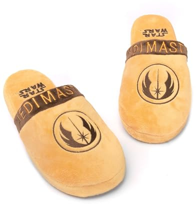 Star Wars Pantuflas para hombre | Yoda Jedi OR R2D2 Options Personajes Pantuflas para adultos | Mercancía de película regalos para él | Mocasines de espuma viscoelástica sin cordones