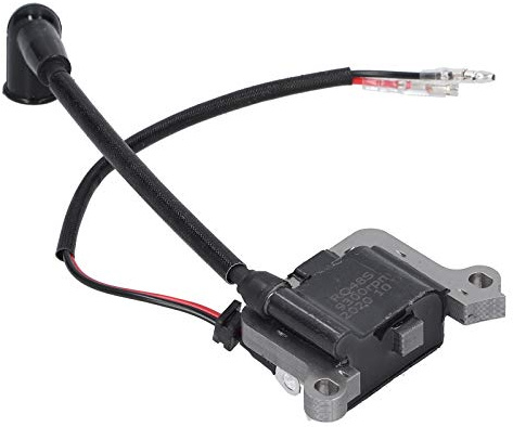Ignition Coil Replacement, Ignition Coil, Plug And Play 2.4in Steel Alloy + ABS Wear‑resistant 48 Engine Fit for 63cc Brush Cutter Grass Trimme