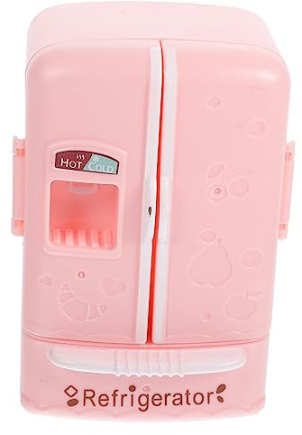 Gogogmee Miniatur Kühlschrank Für Puppenhaus Realistisches Design Dekorationszubehör Für Miniaturküchen Kompakte Material Ergänzung Für Spielzeugmöbel