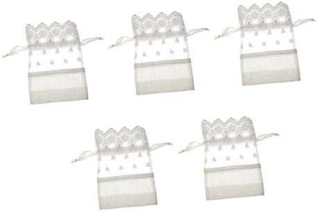 Healeved 5stücke Schmuckbeutel Mit Kordelzug Zarte Aufbewahrungsbeutel Beutel Aus Hochwertigem Material Waschbar Und Langlebig Für Schmuck Wie Ringe Und Ketten