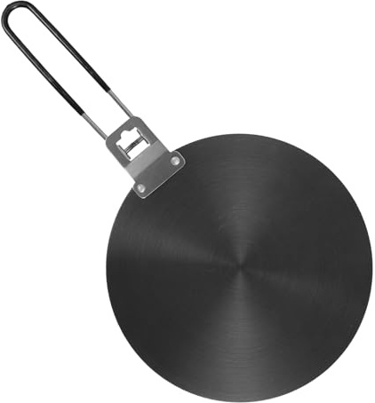 VINTORKY Wärmeverteilerplatte aus Aluminium Schwarz zum Gleichmäßigen Warmhalten und Energiesparen Geeignet für Gasherd Kleine Küchengeräte und Steaks für Einsatz in Küche und Kochgeschirr