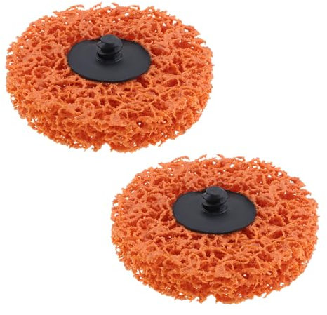 LT Easiyl Lot de 2PCS Disques de Décapage 75 Mm X 15 Mm Vitesse Maximale 12 000 Tr/min Roue de Retrait pour Le Meulage Le Polissage Du Métal Orange
