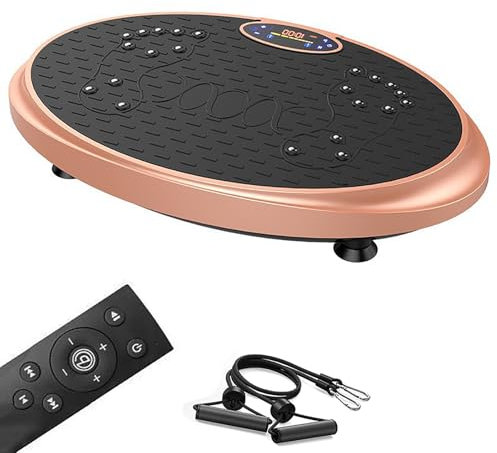 XGQXZWC Vibration Platform Machines, Vibration Plate Exercise Machine, Plate-Forme de Vibration, Plaque Vibrante pour Drainage Lymphatique avec Télécommande, pour Perte de Poids, Modelage du Corps