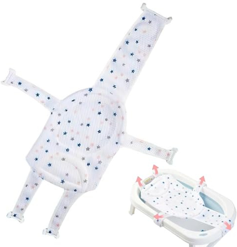 Cuscino Bagnetto Neonato, Rete Bagnetto Sedile Inserto, Bagnetto Supporto Sedile Regolabile,Riduttore Vaschetta Bagnetto,Rete Bagnetto Sedile Inserto