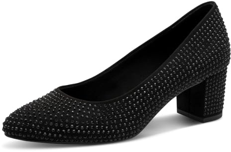 Marco Tozzi dam 2–22440-45 pumps, svart glitter, 38 EU, Svart glitter, 38 EU