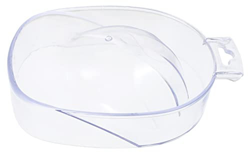 Beaupretty Bol De Remojo Para Manicura Transparente De Acrílico Cuenco Para Uñas Resistente Inofensivo Para Piel Para Eliminar Gel y Esmalte El Hogar y Salón Herramienta Práctica Para Cuidado