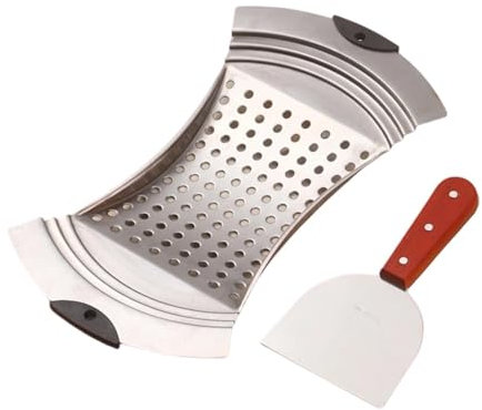 Fenteer Spaetzle Noodle Maker Spaetzle Press Handheld Multi-use Rustproof Pasta Maker Spaghetti Strainer for DIY Noodles Home Cooking, Fan Shaped