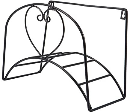 VANZACK Schlauch-wandhalterung Dekorative Schlauchhalterung Schwarz Aus Hochwertigem Eisen Für Innen Und Außenbereich Spart Raum Und Einfach Zu Montieren