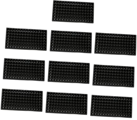 FUTUREORYY 10pezzi Vassoio di Coltivazione in Plastica Celle Fori per Germogli Vassoi da Giardino per Piantare Adatto per Balcone e Fai da Te